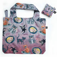 Cat foldable bag with pouch