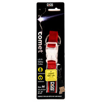 DGS Comet LED Safety Collar with Torch  In Red Med