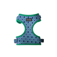 Small Diamond Harness in Colours Greens turquoise and mauves
