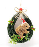 Wombat Christmas Loop Hanger by Bristlebrush