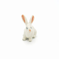Ceramic rabbit - sitting in white. Great gift for the rabbit collector