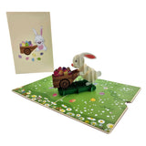 Easter Bunny Egg Hunt 3D Pop Up Card