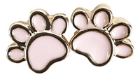 Paw Print earrings in Pink