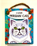 Pet Pegs - I Love Persian Cats - - magnet or hanging note clip