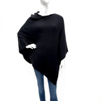 Black - Multiway wearing poncho