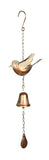 Copper Colour Bird with bell chime on a chain