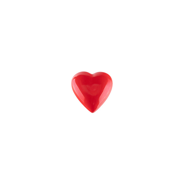 Porcelain red floating heart