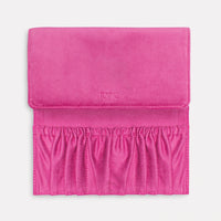 Luxe Velvet Jewellery Wrap in Berry Colour Extra gathered pocket