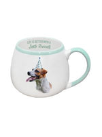 Jack Russell colourful and quirky Painted Pet Mug range