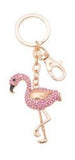 Flamingo Diamond Bling keyrings