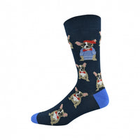 Mens Frenchy Bamboo navy Socks