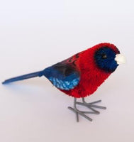 Bristlebrush - Crimson Rosella Bird Medium 11cm