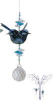 Blue Wren Chrystal 25cm length