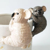 Light Pink Koala - Ceramic Koala Pot Hanger two colours available, Pink or Grey. Sold separately.  Dimension : H8 cm X 5cm X 5CM 