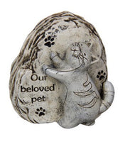 Cat memorial Plaque - 9cm height our beloved pet