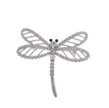 Beautiful Dragonfly - Beautiful Equilibrium brooches, with  wording of  Stylish and elegant... for the finishing touch!  Plated with real with white gold!.