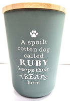 Dog Treat Jar - Ruby
