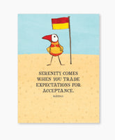 Card within Serenity - serenity comes when you trade expectations for acceptance