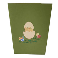 Easter Chick Egg Basket 3D Pop Up Card