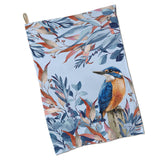 100% Cotton Tea Towels - Azure Kingfisher