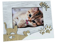 MDF Craft Decorated Photo Frame for Dog or Cat 4"x6"