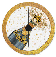 Pop the Bubbly wine glass coasters