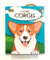 Pet Pegs - I love Corgis - magnet or hanging note clip