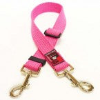 Adjustable Double snap lead 70 to 120cm in length - Colour Pink