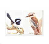 Blue Wren and Kookaburra Purse pads - illustrated and beautifully created by Jeremy Boot