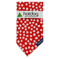 Hot Dog Bandana - Spot Red