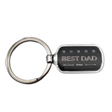 Best Dad Ever Keyring. Perfect Father's Day gift with plenty of engraving space