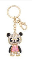 Panda Bear Diamond Bling keyrings