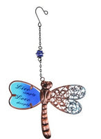 Live simply & Love Deeply - Metal and Glass Dragonfly