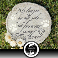Pet Grave Memorial Stone - “No Longer by my Side”