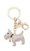 Scotty dog Diamond Bling keyrings