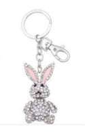 Rabbit Diamond Bling keyrings