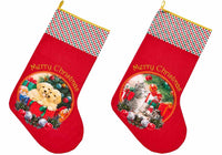 Beautifully created Christmas stockings for our Furry Friends at Christma.  Dimensions of stockings are 38.5cm x 65 cm. Available in Cat or Dog