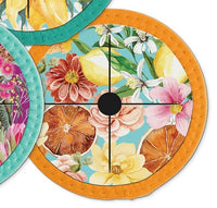 Lisa Pollock Neoprene Wine Glass Coaster - Citrus Burst
