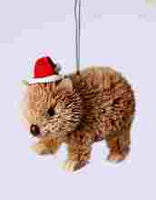 Wombat Christmas Tree Ornament 9cm