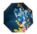 Big Golf Umbrellas by IOco - Designs by Dani Till - Red Tailed Black Cockatoo
