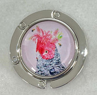 Handbag table hanger by IOco - Designs by Dani Till - Gang-gang Cockatoo