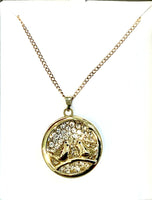 Twin Bird Diamante Necklace- 3 colour Varients