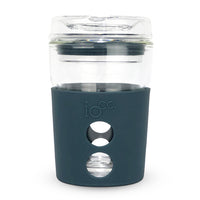 IOCO 4OZ Denim Piccolo Reusable Glass Coffee Travel Cup