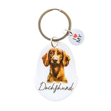 Pet Keyring - I love my Dachshund