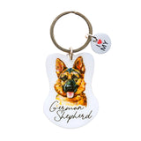 Pet Keyring - I love my German Shepherd