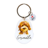 Pet Keyring - I love my Groodle