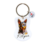 Pet Keyring - I love my Kelpie