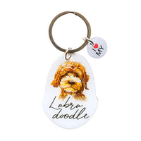 Pet Keyring - I love my Labradoodle