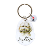 Pet Keyring - I love my Maltese