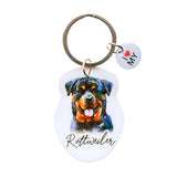 Pet Keyring - I love my Rottweiler